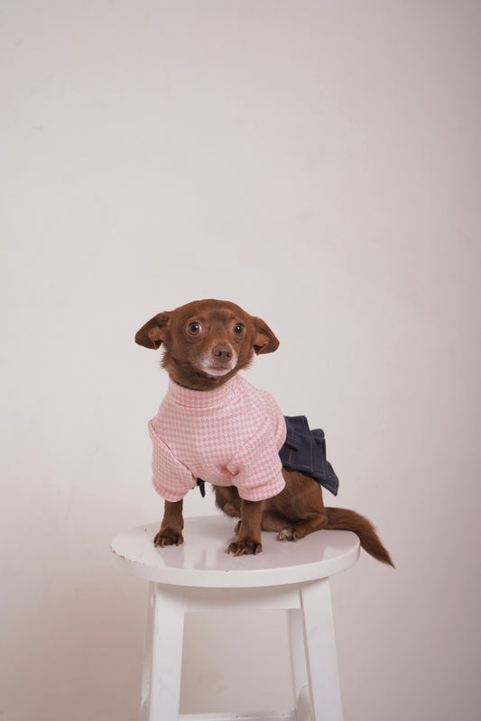 Pink Cotton Skirt Set