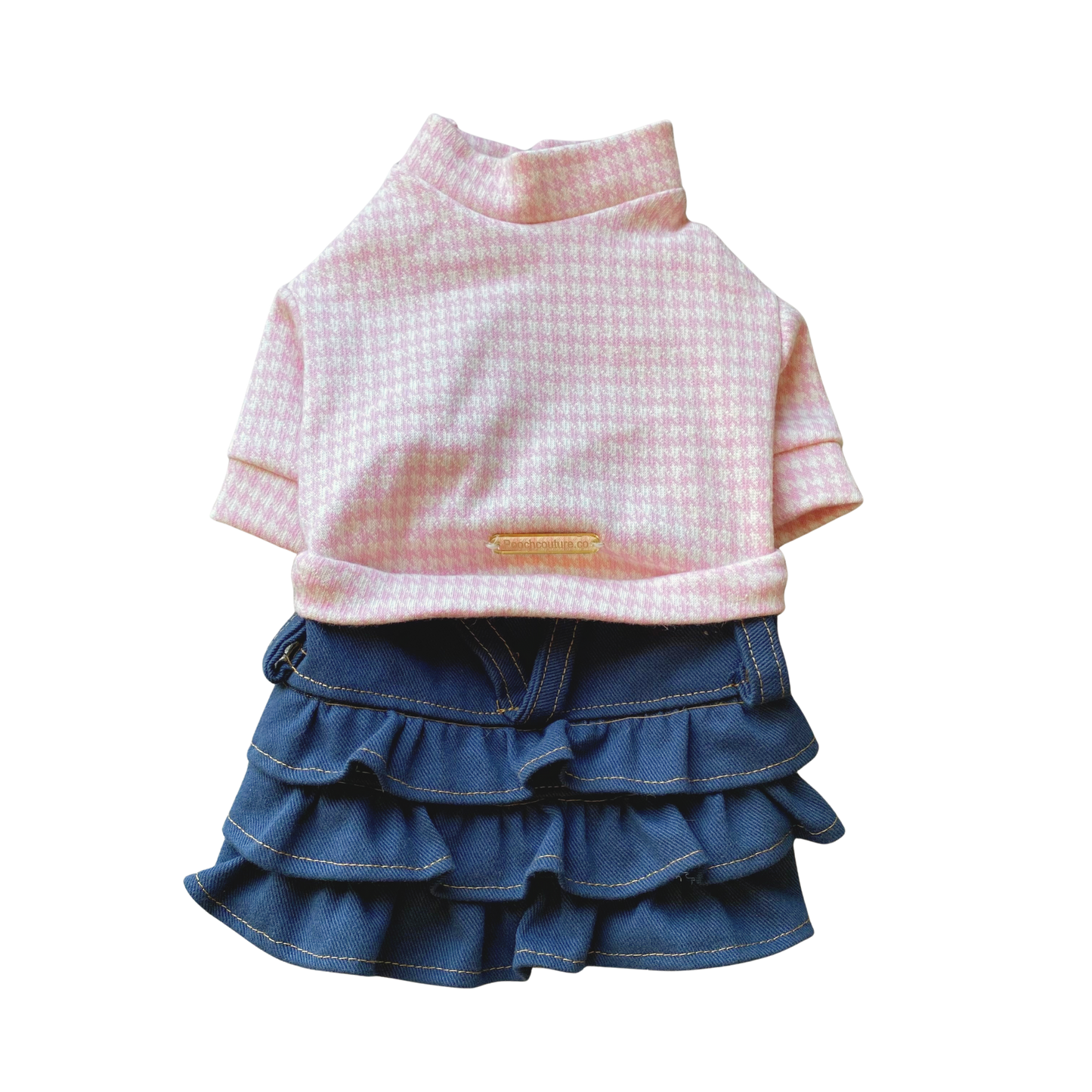 Pink Cotton Skirt Set