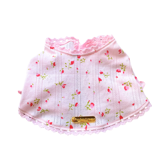 Pink Combed Cotton Cardigan