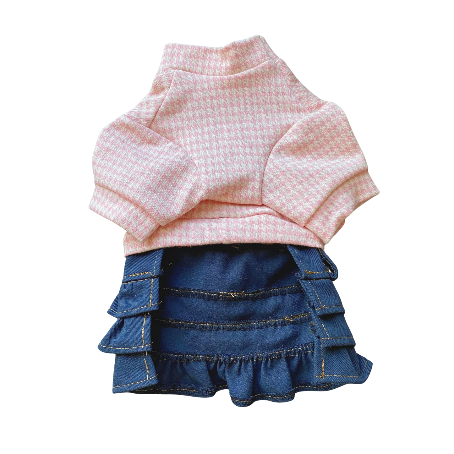 Pink Cotton Skirt Set