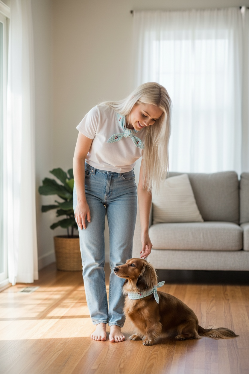 Gingham Cherry Neckerchief