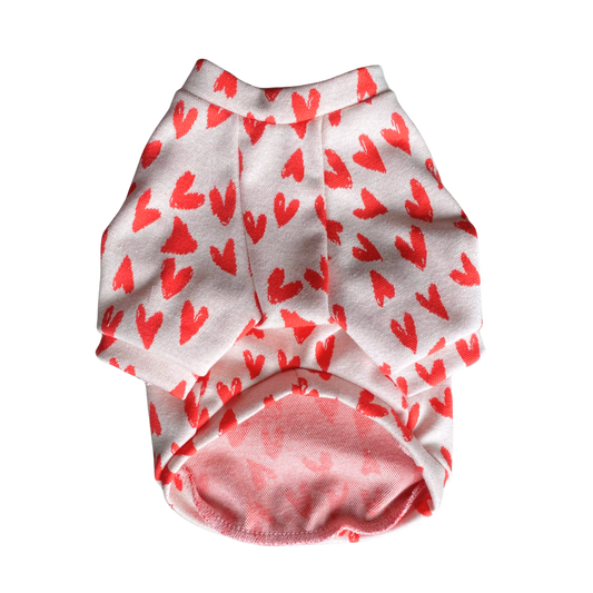 Red Hearts Cotton Raglan